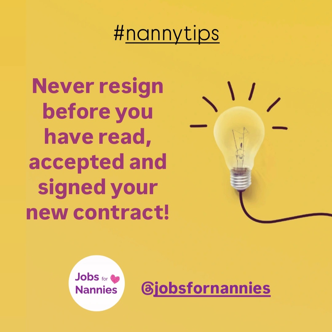 Nanny Rutt Nannies, never resign before you have read, accepted and signed your ...